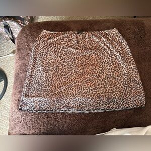Mini Leopard Print Skirt